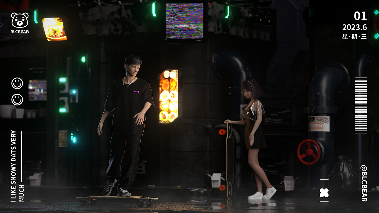 【毕设预热】与长板女孩的匆匆邂逅（图ZMzQxOTE2NDQw） - 人物/生物 - 站酷设计师吴小熊ii原创素材 - 站酷ZCOOL