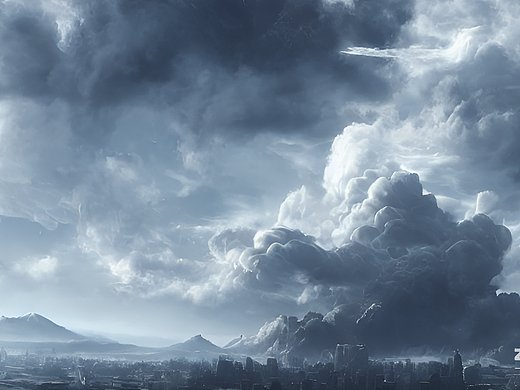 #AI创作实验室#云间，科技，天马行空（个人主页-ZNjI3NzMzNjg=） - AI作品 - 站酷设计师Z72166934原创素材 - 站酷ZCOOL