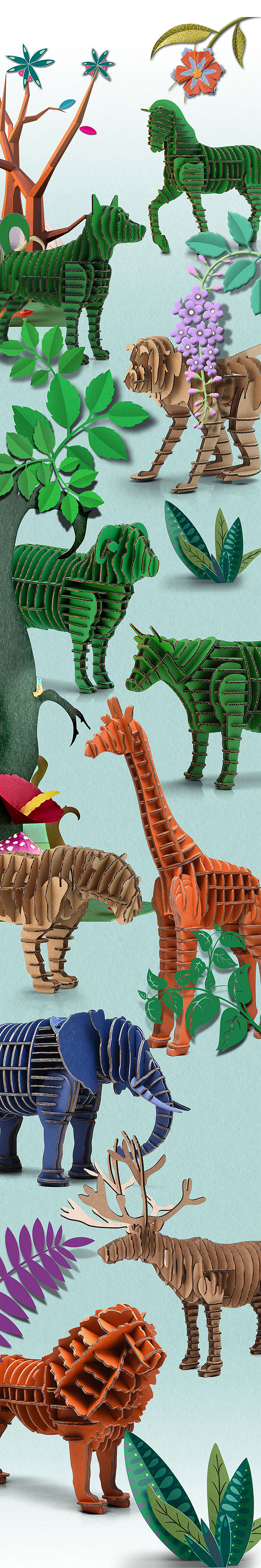 纸品DIY12生肖摆件 | 3D拼装瓦楞纸手工制品创意（图ZMjYwNDY0OTA0） - 生活用品 - 站酷设计师PAPERMAKER纸匠原创素材 - 站酷ZCOOL