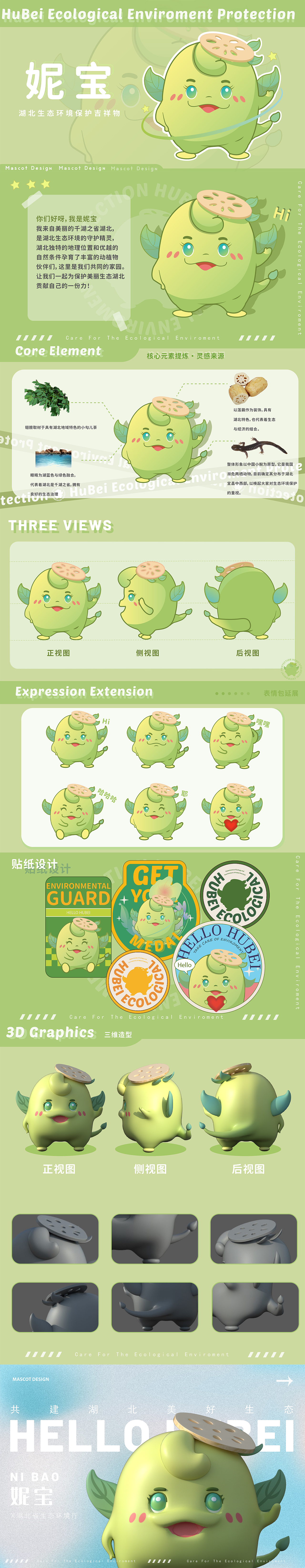 湖北生态环境保护吉祥物设计（图ZMzAwOTkyMDky） - IP形象 - 站酷设计师aaafhoo原创素材 - 站酷ZCOOL