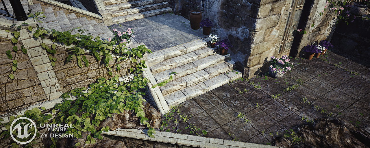 ZY-DESIGN UE4场景# Italy Water City（图ZOTYyNjE2OTY=） - 场景 - 站酷设计师TendernessHy原创素材 - 站酷ZCOOL