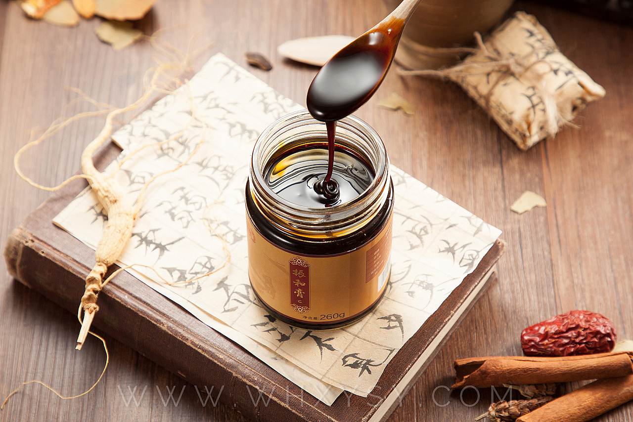 【楚能臻品】中药材摄影，膏滋补品（图ZMjEyNzA3NTU2） - 产品摄影 - 站酷设计师摄影师葱花原创素材 - 站酷ZCOOL