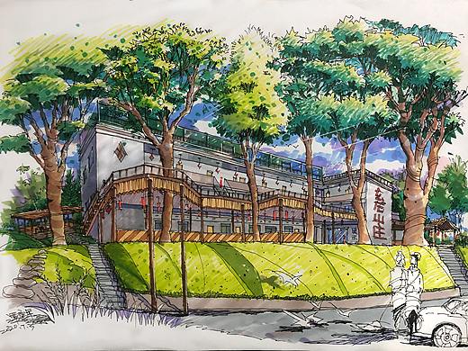 马克笔手绘效果图