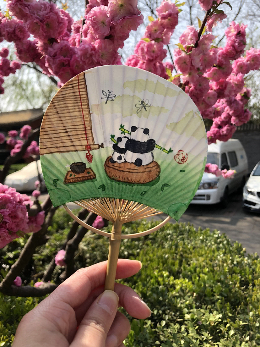 手绘水彩团扇（图ZMzM2MTkwODgw） - 工艺品设计 - 站酷设计师零食小组长原创素材 - 站酷ZCOOL