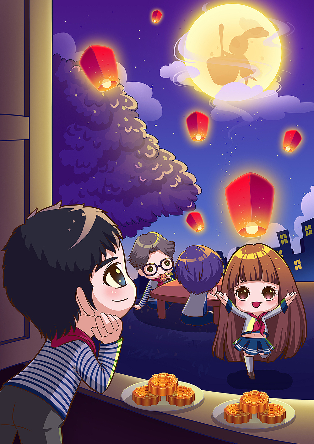 以前做的小二班漫画插画（图ZMTUzNDE3NTY4） - 商业插画 - 站酷设计师圆蛋水彩绘原创素材 - 站酷ZCOOL
