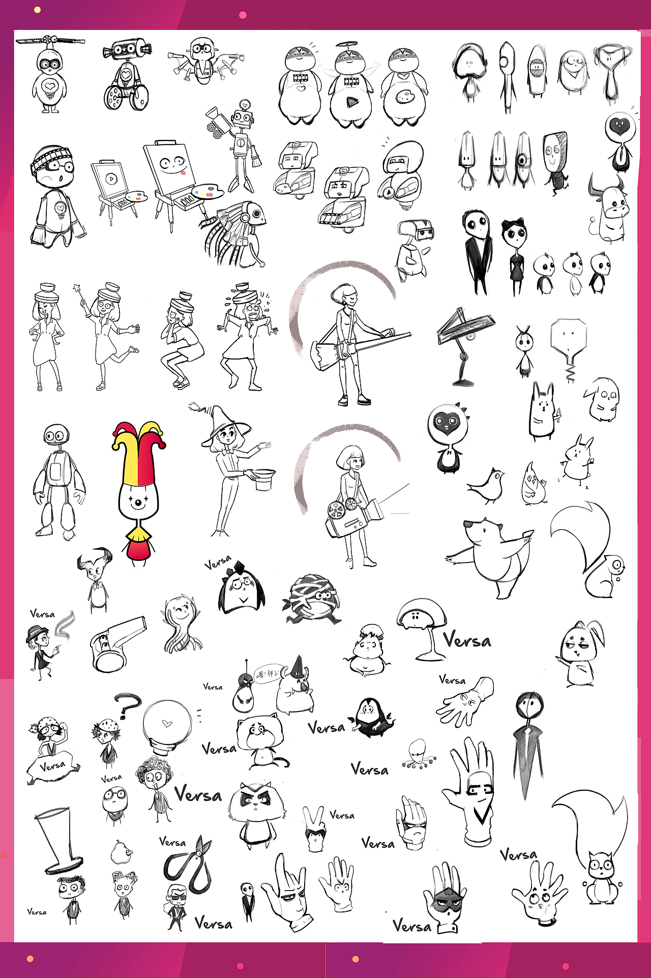 人工智能视觉创作APP VERSA——品牌吉祥物设计（图ZMTE4Njg4OTIw） - 商业插画 - 站酷设计师桃玺原创素材 - 站酷ZCOOL