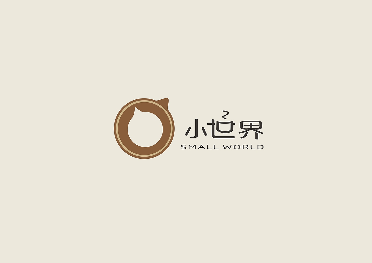 “SMALL WORLD 小世界”主题咖啡厅 LOGO 设计