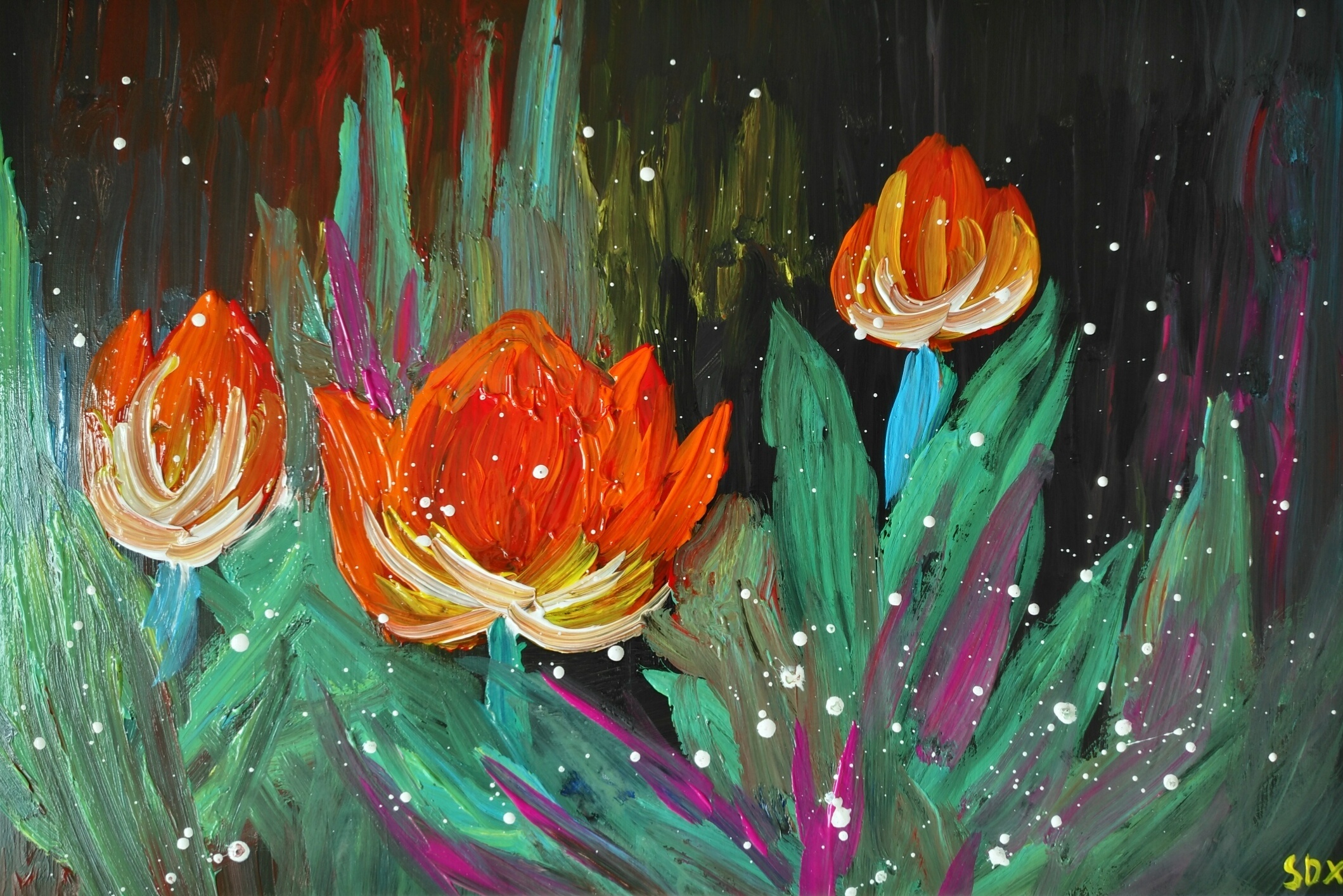 印象风格丙烯画三幅|纯艺术|绘画|苏子凌 - 原创作品 - 站酷 (zcool)