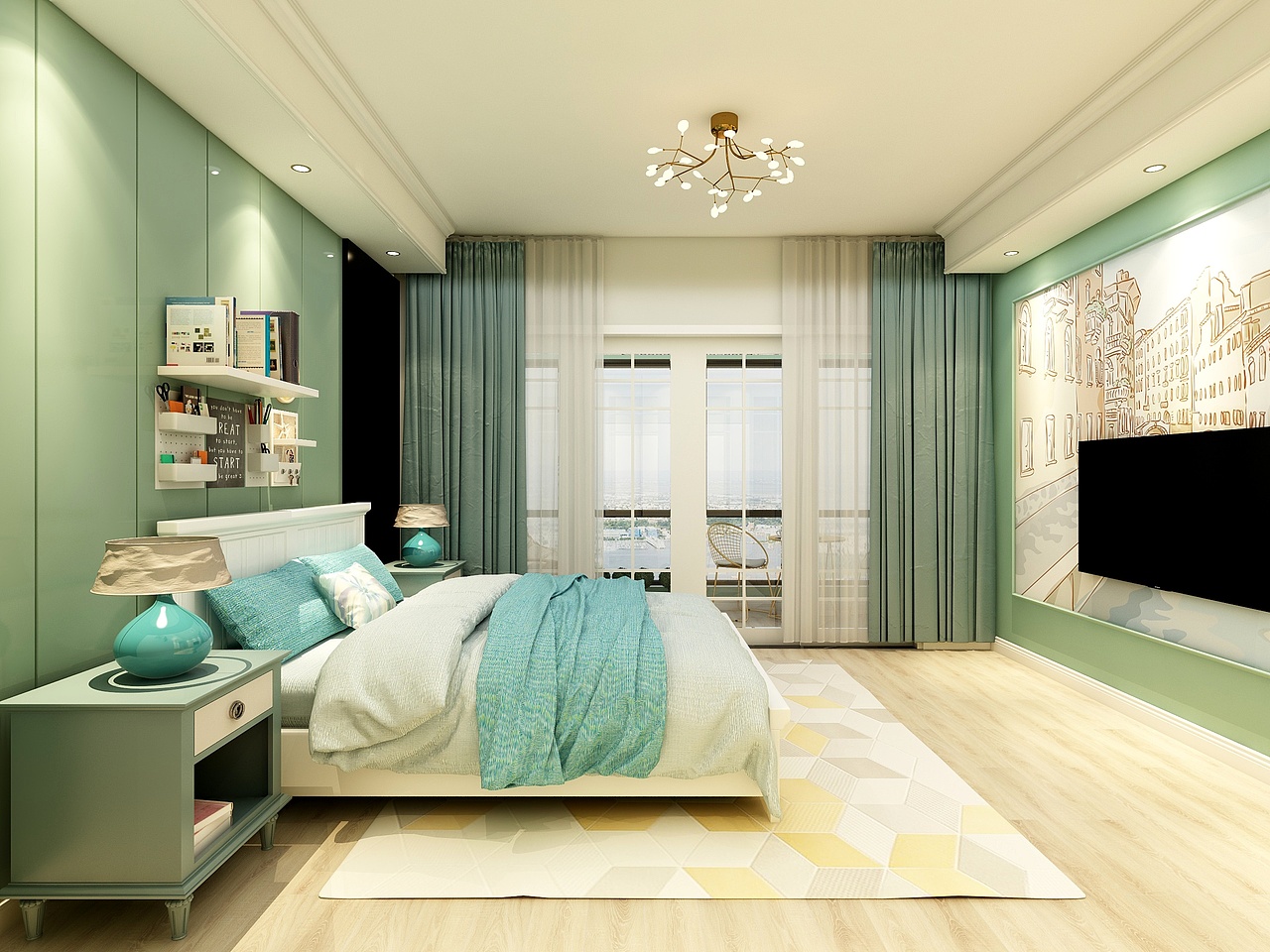 现代田园混搭清爽风