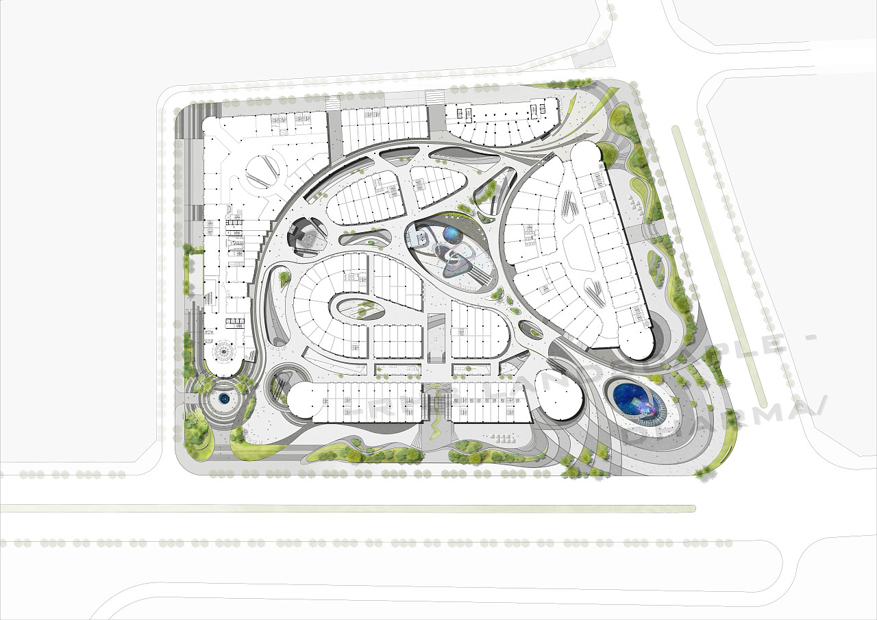 部分项目的ps彩色总平