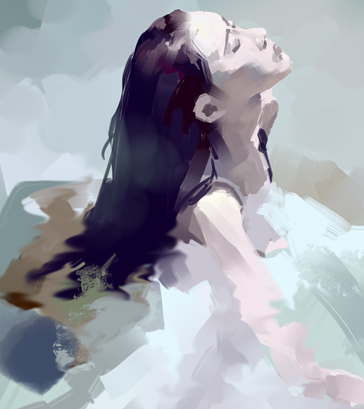 周练人物色块练习