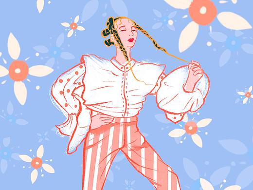 女郎（個人主頁-ZNTI1NjQ2MjA=） - 創(chuàng)作習(xí)作 - 站酷設(shè)計師鼓鼓魚原創(chuàng)素材 - 站酷ZCOOL