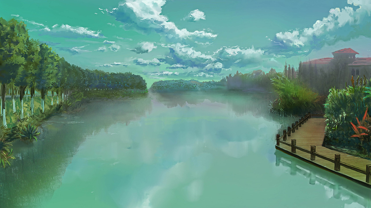 过去画过新海诚风格的一些图 和自己平常的练习图