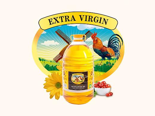 乌克兰庄园特级葵花籽油-详情页设计