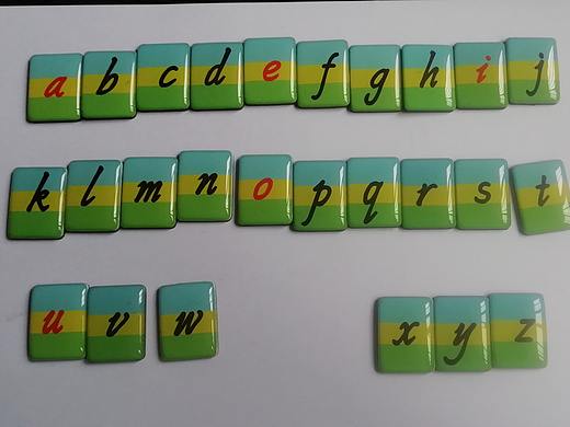 磁性字母拼音滴胶贴