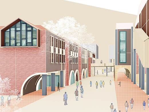 建筑毕设-青岛路历史街区改造-生命回环