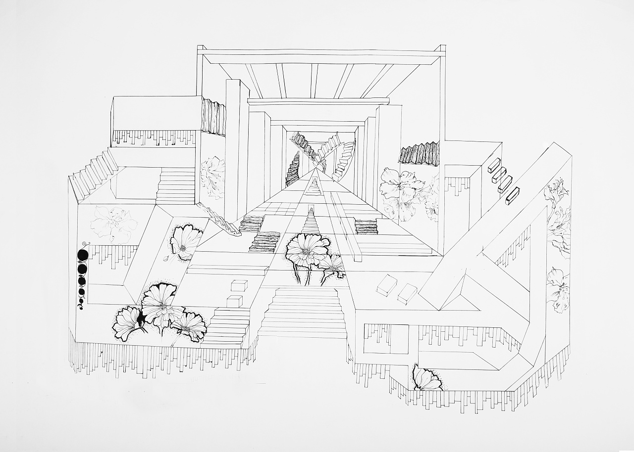    花境中的纪念碑谷.