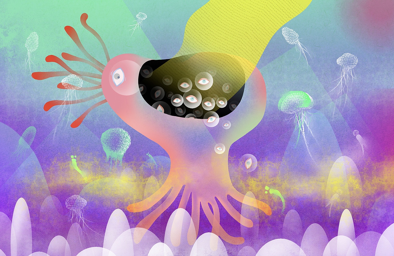 乐划锁屏 白日梦（图ZMjE3MDU0MTM2） - 商业插画 - 站酷设计师舟莛原创素材 - 站酷ZCOOL