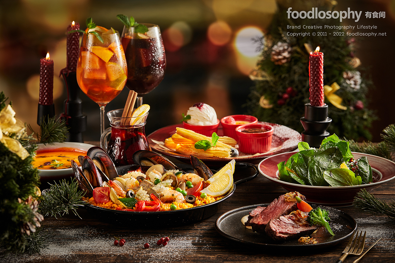 布朗石 × 有食间｜西班牙餐厅酒吧的圣诞气息