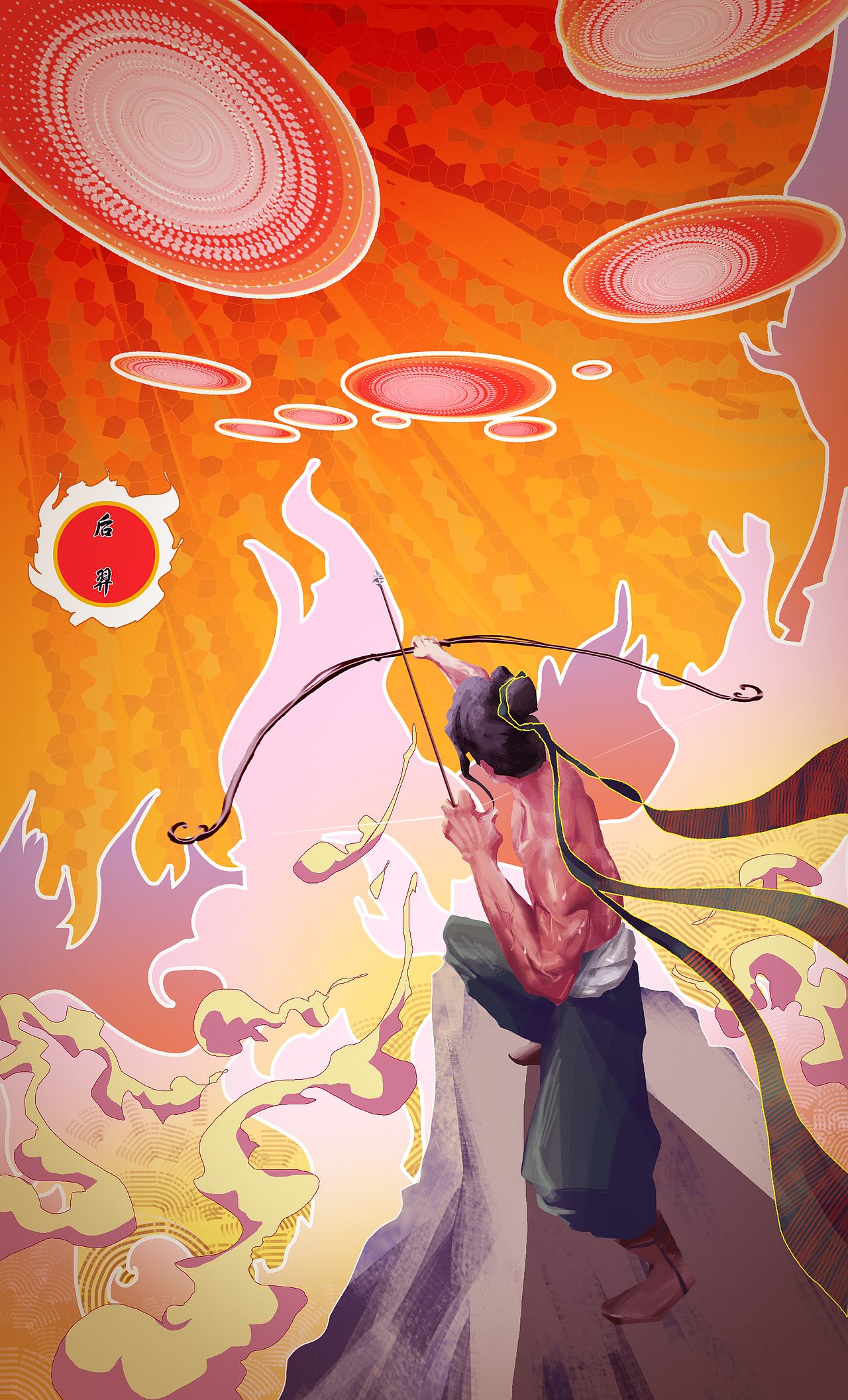 中国神话人物传说插画（图ZMjMxODAzOTA0） - 商业插画 - 站酷设计师长街LONG原创素材 - 站酷ZCOOL