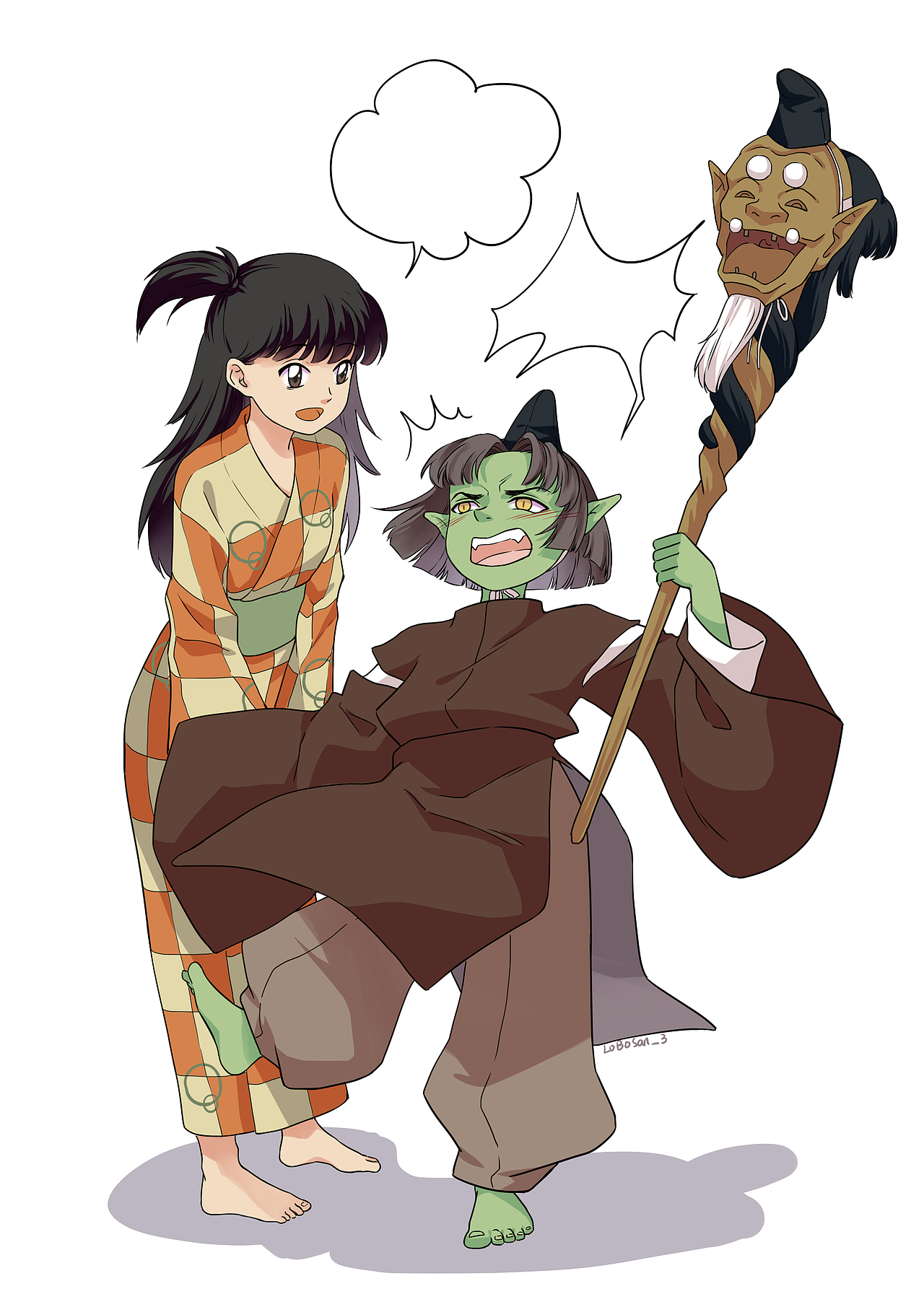 邪见（图ZMTA3NDUxNjQw） - 单幅漫画 - 站酷设计师萝卜三原创素材 - 站酷ZCOOL