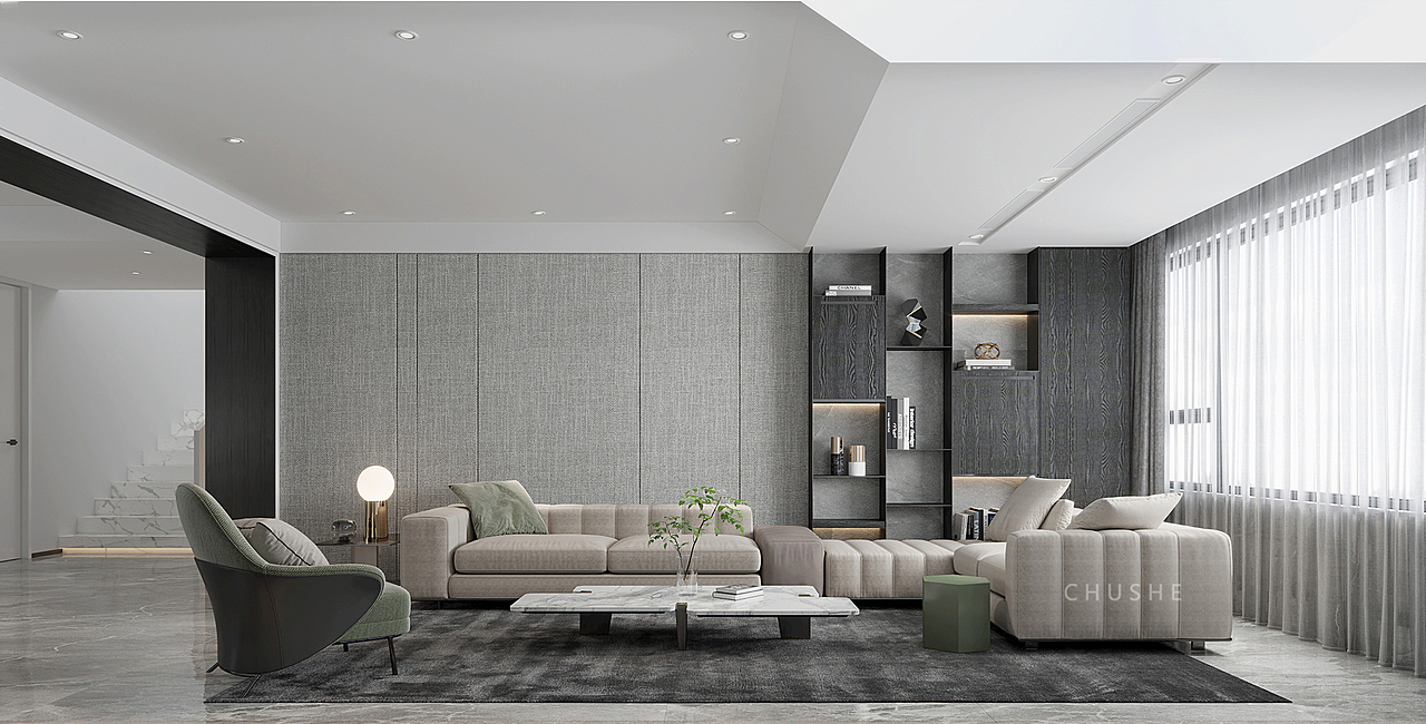 舒适宁静空间（图ZMjM0MTE1NzUy） - 家装设计 - 站酷设计师初舍空间设计原创素材 - 站酷ZCOOL