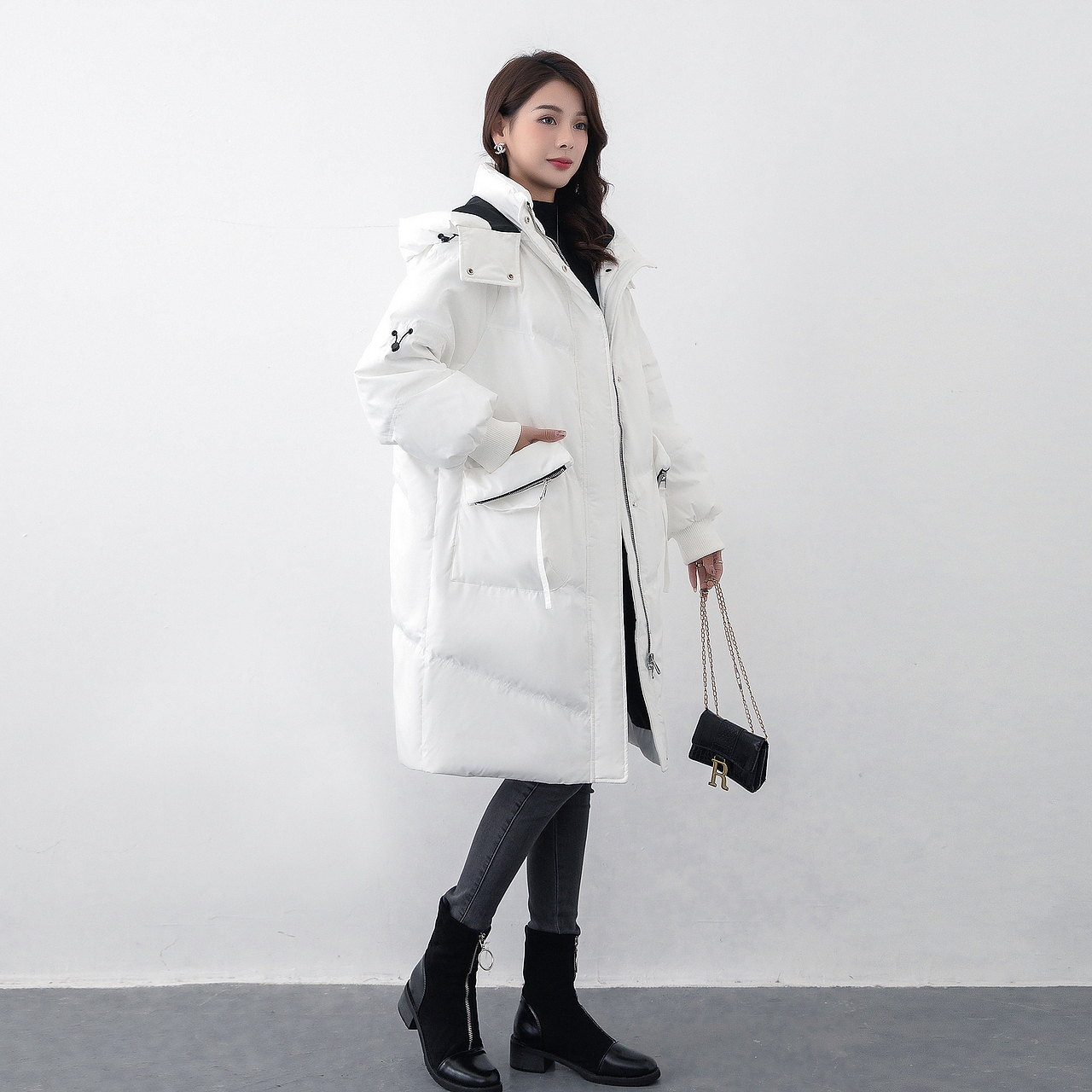 女装羽绒服拍摄