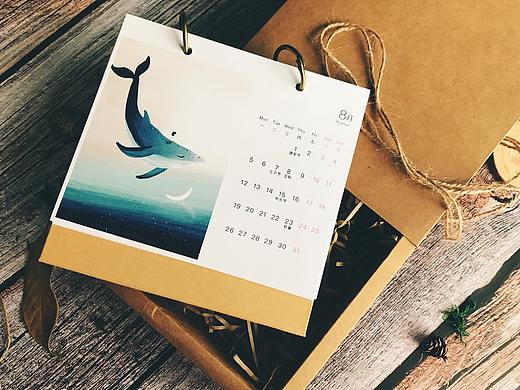 2019治愈插画台历：梦的名字