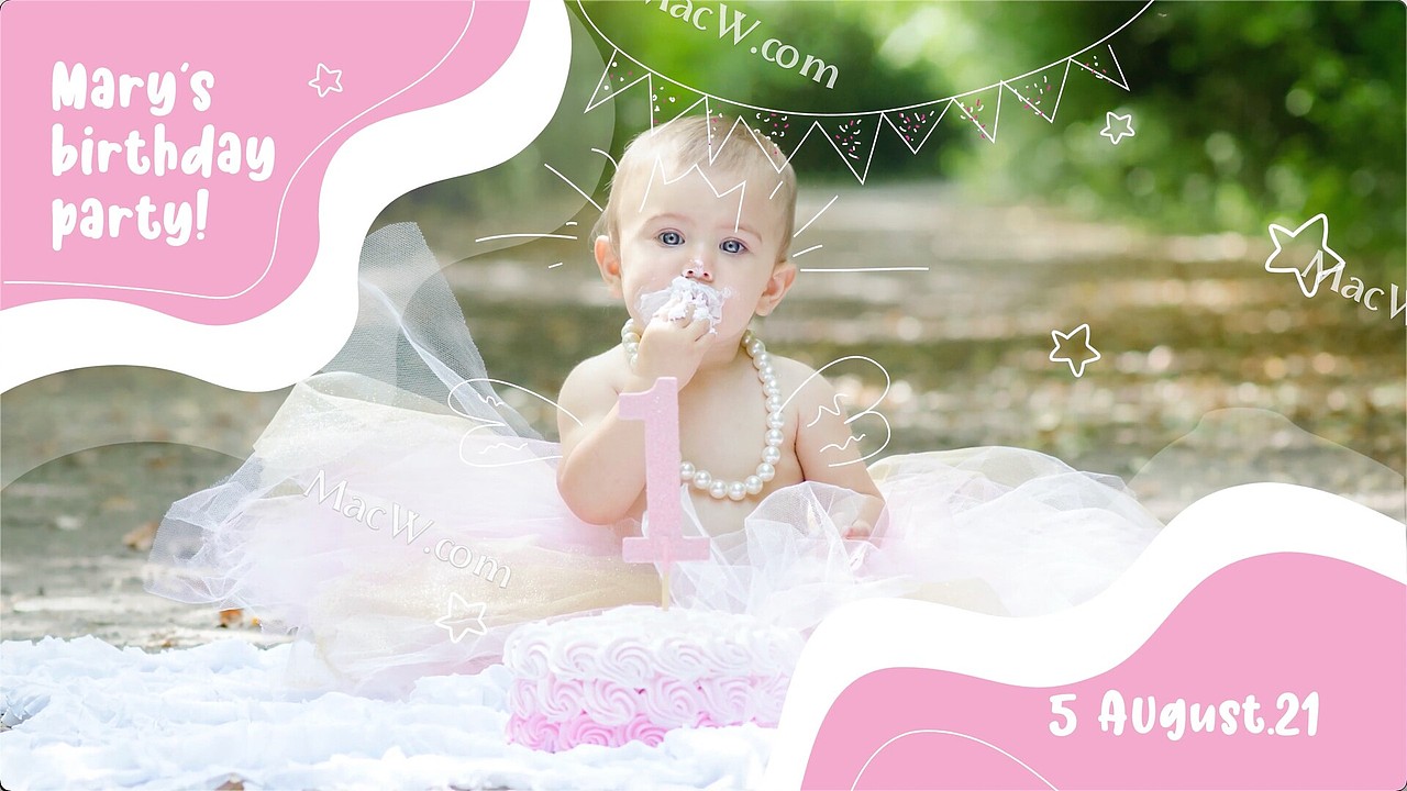 FCPX插件:小孩卡通活动包装宣传片头