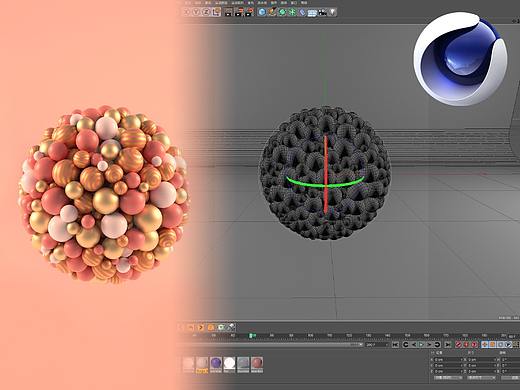 ［C4D教程］发射器制作小球聚集效果（个人主页-ZODIyNTk2） - 三维 - 站酷设计师AugustTree原创素材 - 站酷ZCOOL