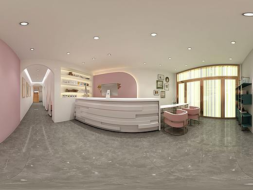 美容院全景效果图