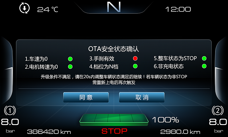 七寸组合仪表设计