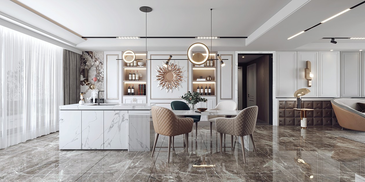 简欧客餐厅风格（图ZMjY1Njc3OTky） - 家装设计 - 站酷设计师啊阿宝原创素材 - 站酷ZCOOL