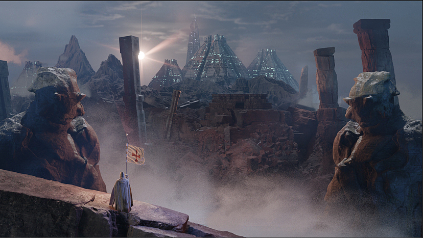 个人毕设数字特效短片《觉梦》部分场景截图