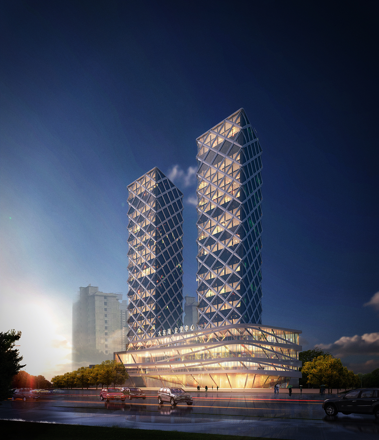 【建筑外观】---------漯河总部港方案