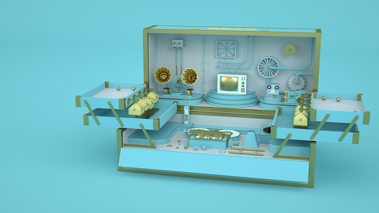 C4D 三维装置动效