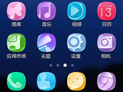 手机主题设计-泡泡