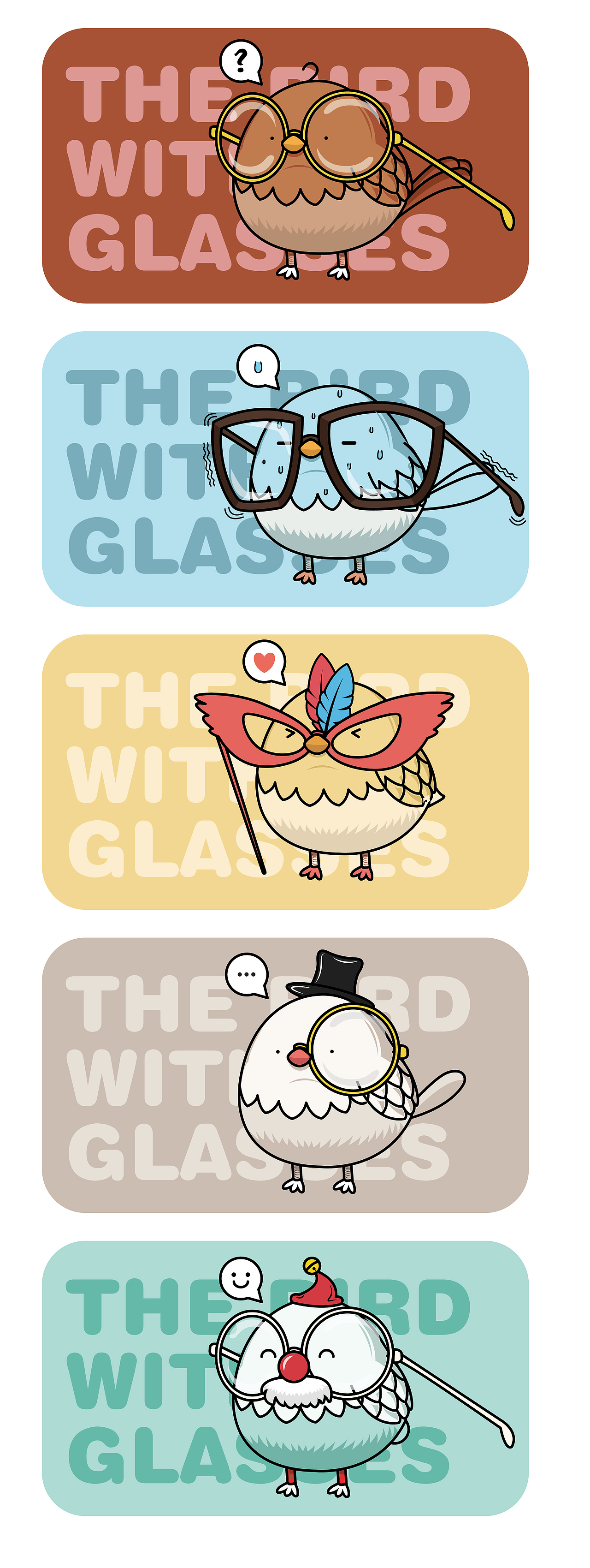 戴眼镜的鸟（图ZMTUzMjg3ODQw） - 商业插画 - 站酷设计师董自渡原创素材 - 站酷ZCOOL