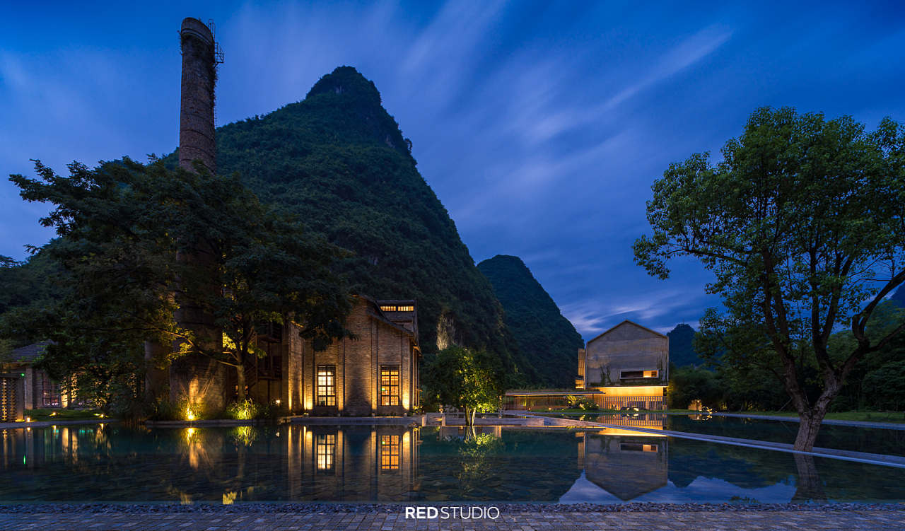 建筑摄影阳朔阿丽拉糖舍酒店