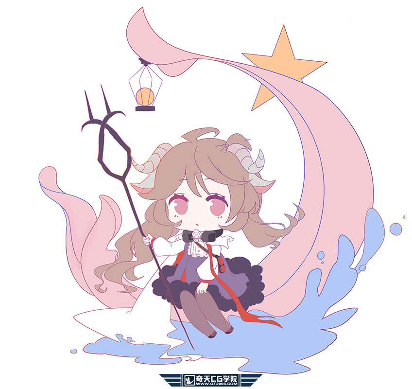 q版同人艾雅法拉q版形象绘画教程