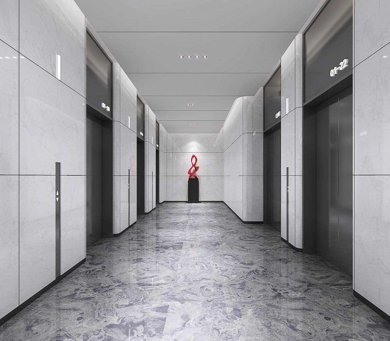 现代科技公司办公楼（图ZMjY1NDU1MjIw） - 商业空间设计 - 站酷设计师筑美空间设计原创素材 - 站酷ZCOOL