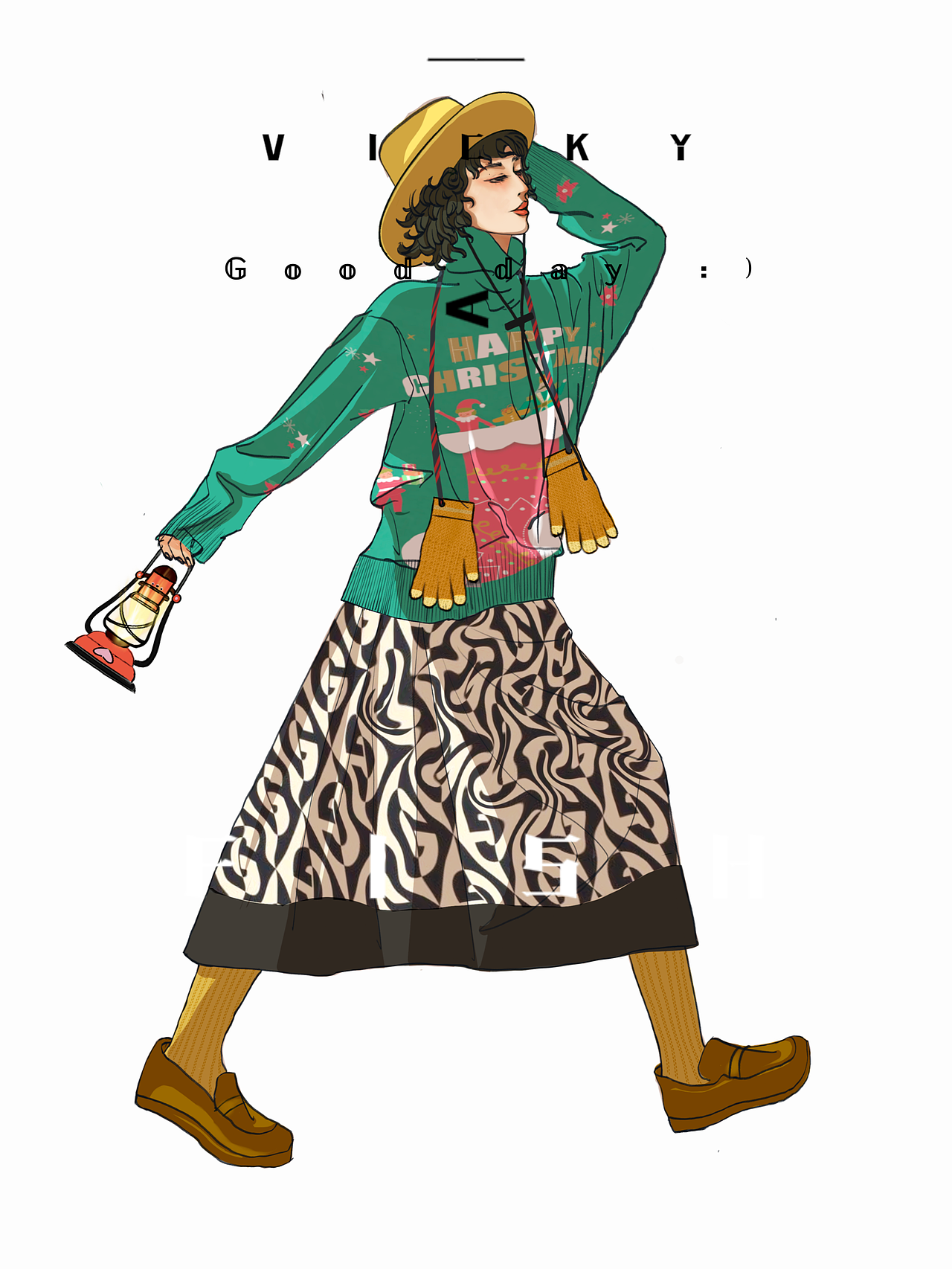 我和3年前站酷发现的宝藏男孩学画画了-孙无力潮流插画