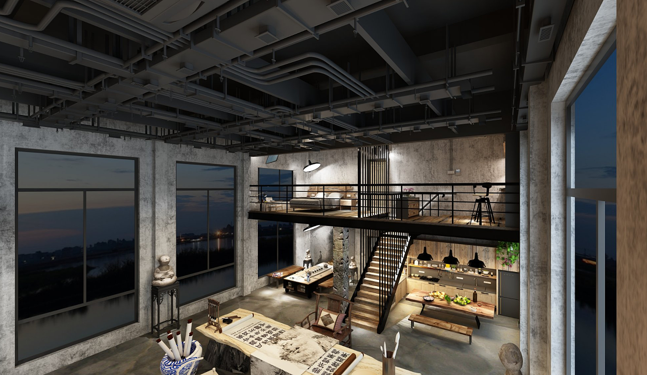 工业风画室工作室