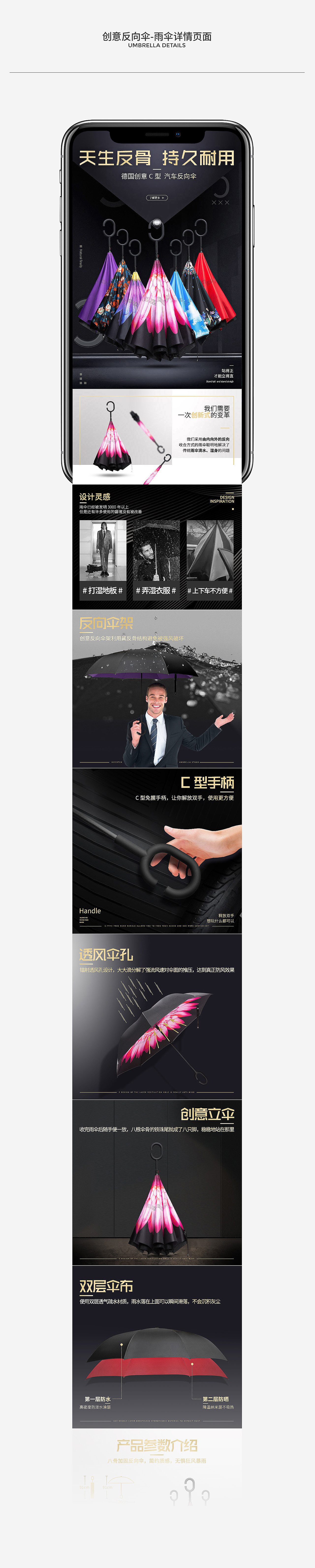 雨伞详情合集（图ZMTQ4MzM5MDY4） - 电商 - 站酷设计师小步点20102原创素材 - 站酷ZCOOL