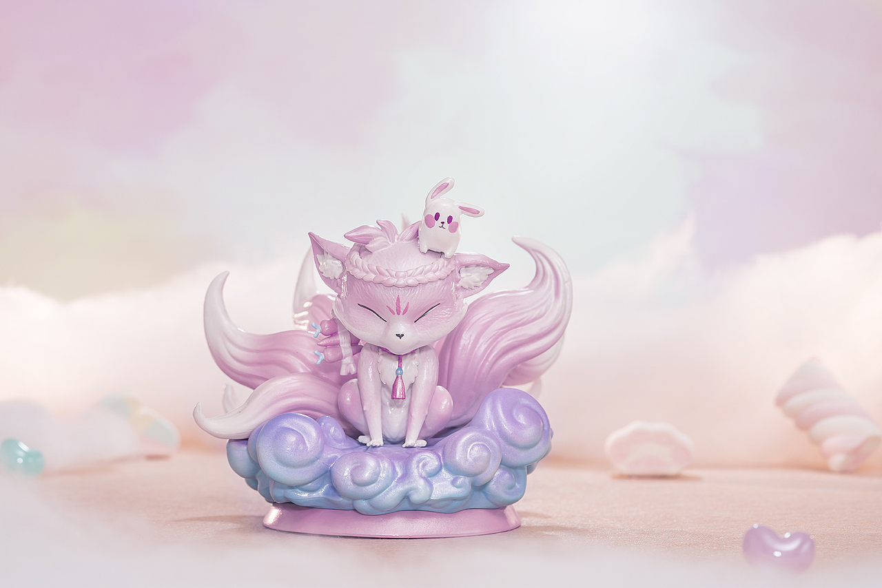 面灵气九尾狐系列手办