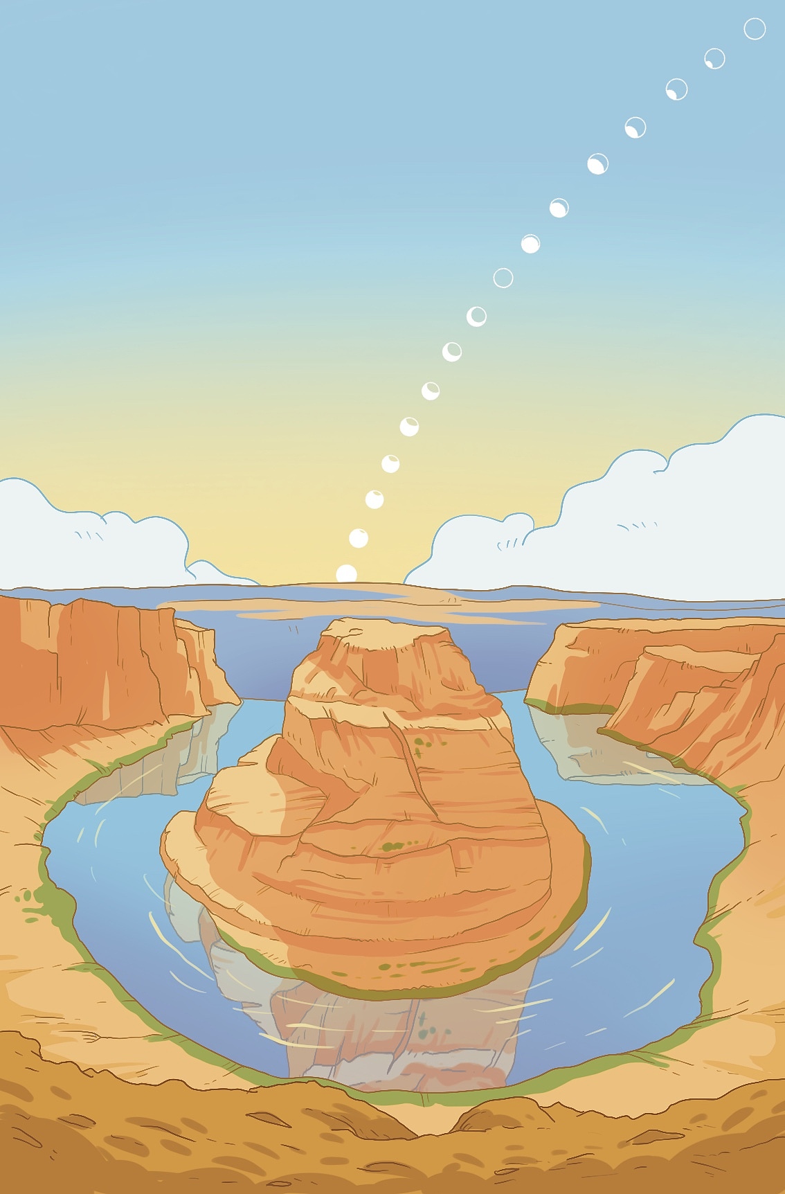 《日光中的旅程》系列插画