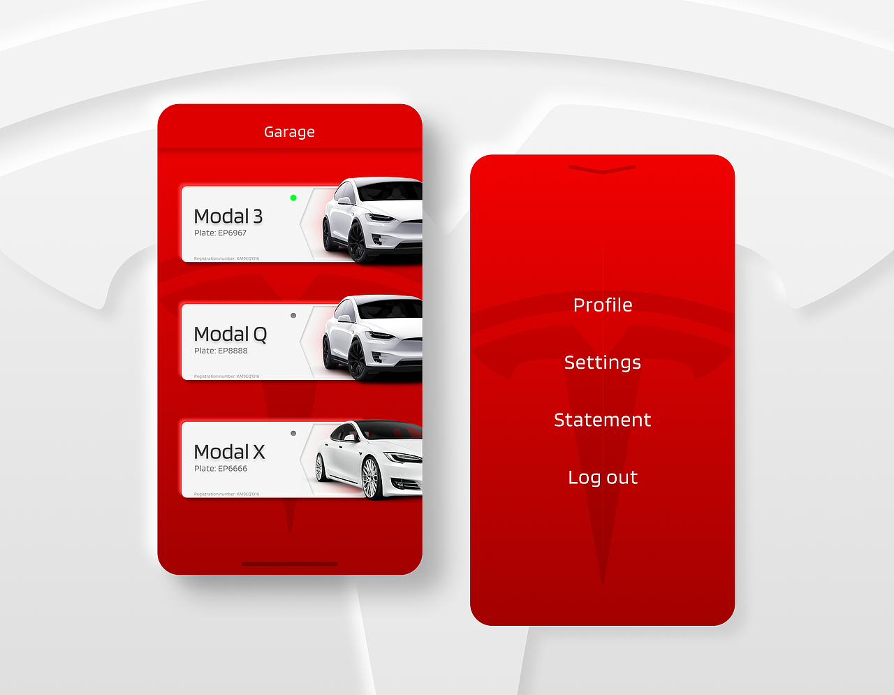 HMI mobile system design(手机车载遥控)_Taicheng-站酷ZCOOL