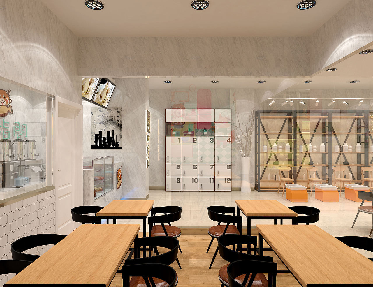 DIY陶艺店店面装修设计效果，陶艺店加盟（图ZMjA2MTU2MzQ4） - 其他 - 站酷设计师时指间原创素材 - 站酷ZCOOL