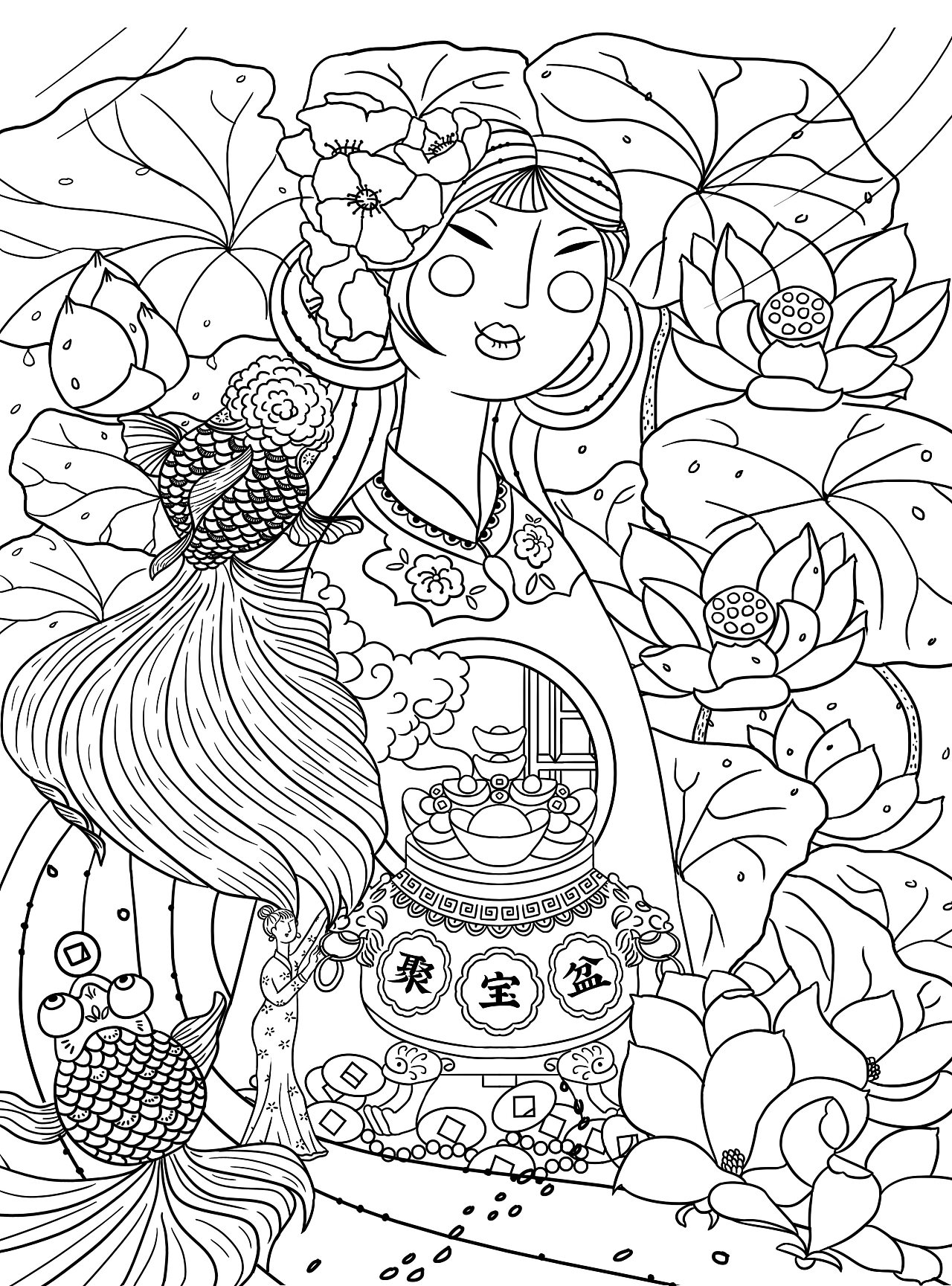 金玉满堂|插画|创作习作|阿娇吖 - 原创作品 - 站酷 (zcool)