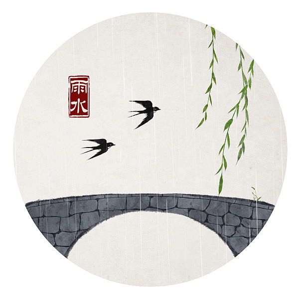 水墨中国风——竹间系列·国画二十四节气（图ZNzMwODI2NzY=） - 创作习作 - 站酷设计师石家小鬼原创素材 - 站酷ZCOOL